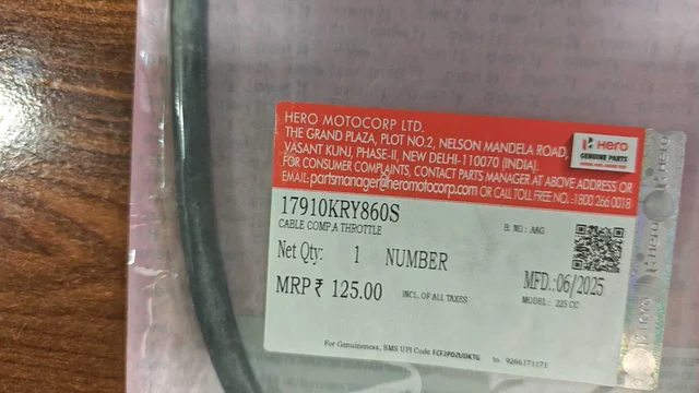 ACCELERATOR CABLE CABLE COMP., A THROT - Karizma (May, 2014) - 17910KRY860S