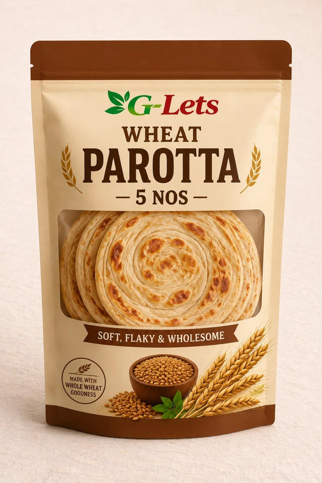 G-Lets Wheat Parotta (5 Nos)