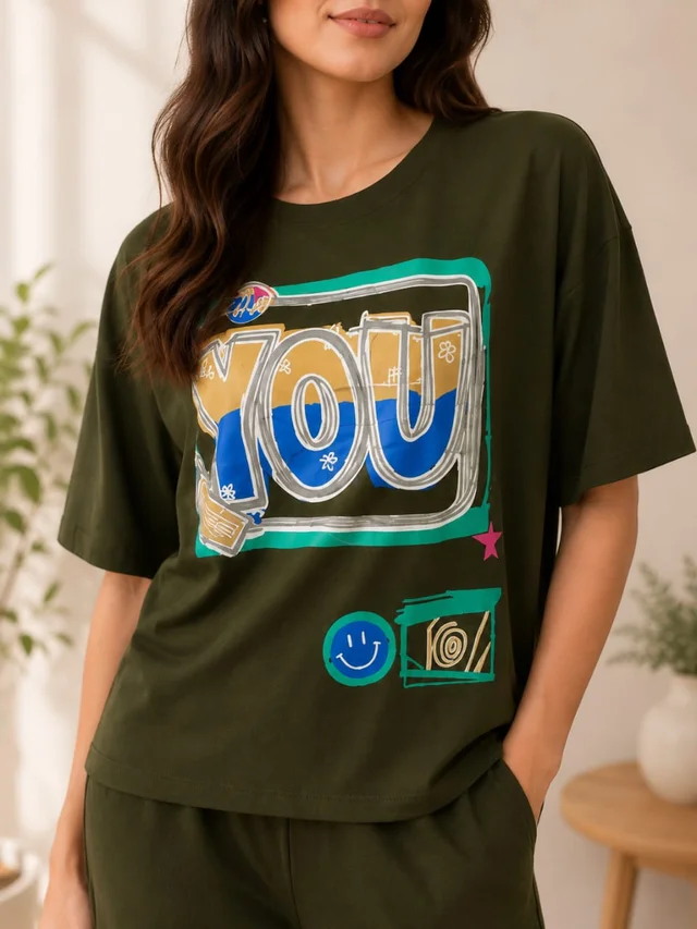 "YOU" Graffiti Graphic Co-Ord Set