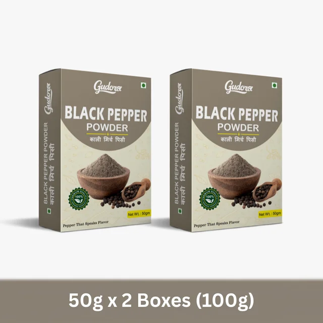 Black Pepper Powder | Kali Mirch Powder - 100g (Pack of 2)