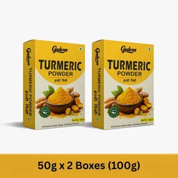 Gudora Turmeric Powder | Premium Haldi | High Curcumin - 100g (Pack of 2)