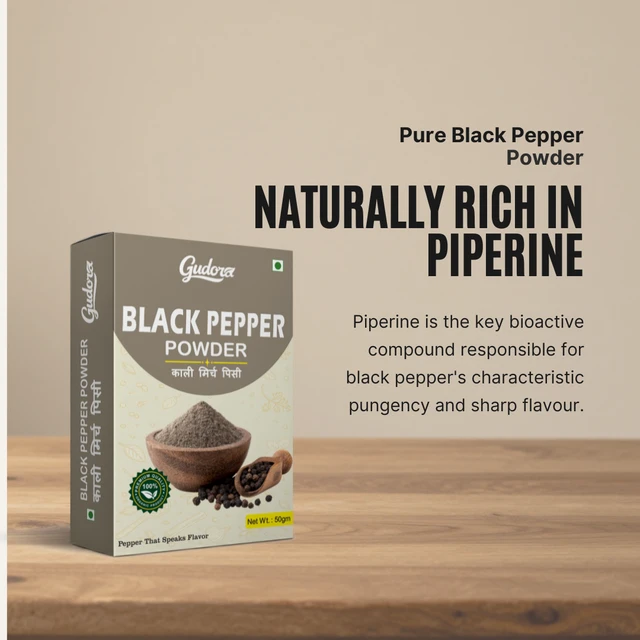 Black Pepper Powder | Kali Mirch Powder - 50g