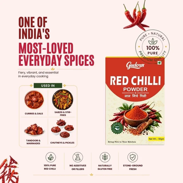 Red Chilli Powder | Lal Mirch Powder - 200g (Pack of 4)