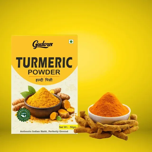 Gudora Turmeric Powder | Premium Haldi | High Curcumin 