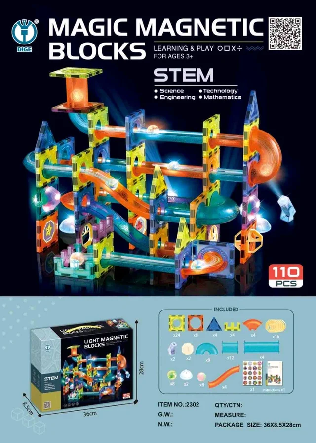 Magic Magnetic Blocks (110 Pcs)