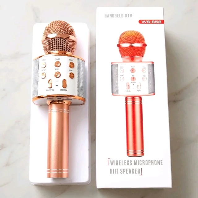 Wireless Mic With Speaker (Rechargeable)