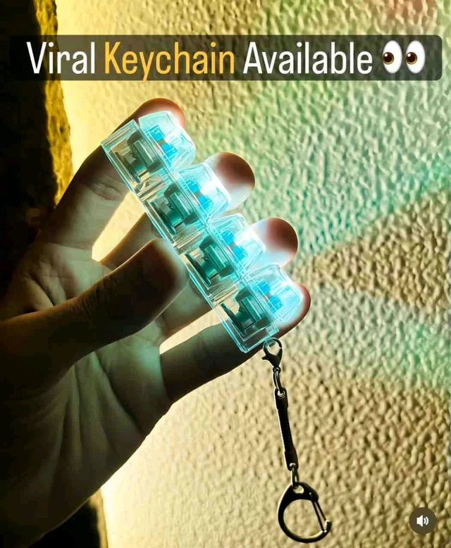 Keyboard Keychain Fidget Toy