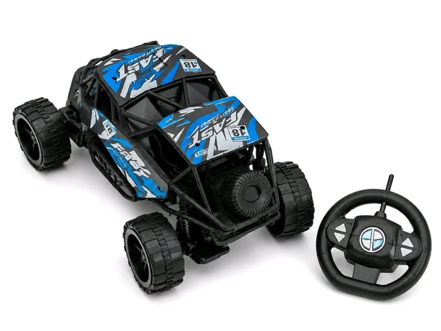AA Battery Operated Remote Control Car Toy with Off-Road RC 2WD Monster Truck Gift for Kids Boys and Girls Age 4-12+ (2 colour available)