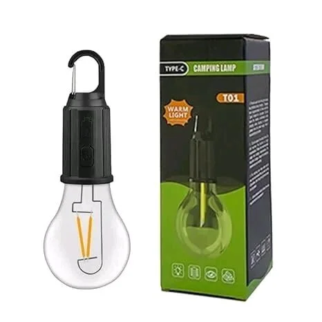 Rechargeable Lamp, 10x Warm Light, Portable, Weatherproof