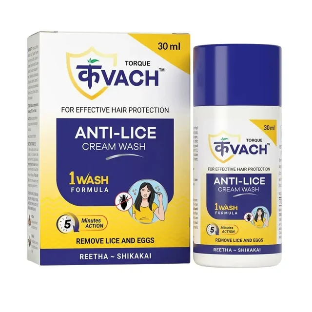  KAVACH ANTI LICE HAIR Cream Wash 30ml