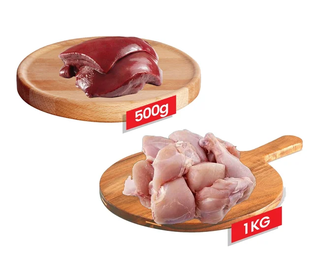 Chicken Curry Cut 1 Kg + Chicken Liver 500g