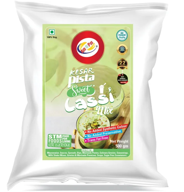AM2PM Kesar Pista Sweet Lassi Mix - 500 gm
