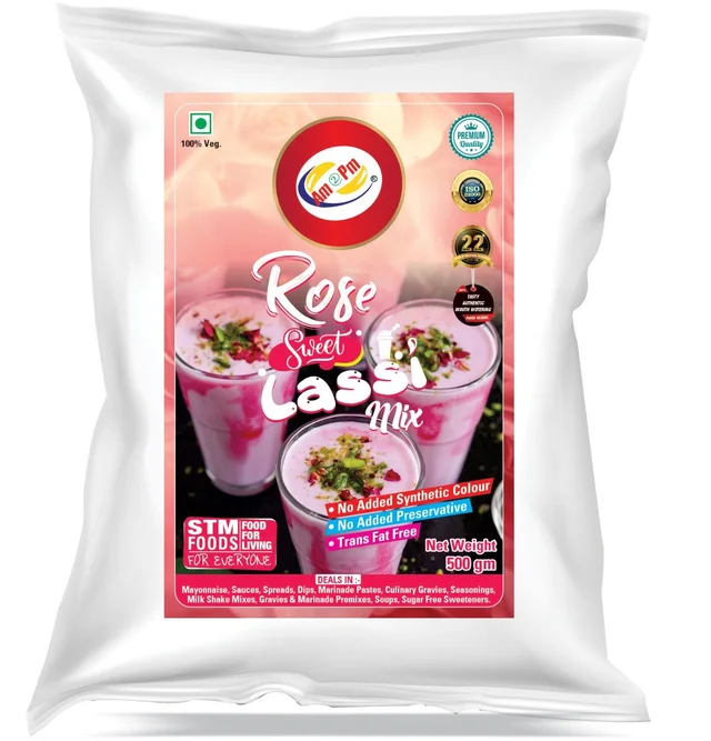 AM2PM Rose Sweet Lassi Mix - 500 gm