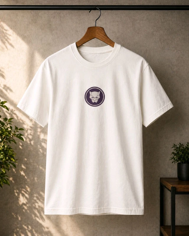 STYRON Minimal Logo Oversized T-Shirt - M, OFF White