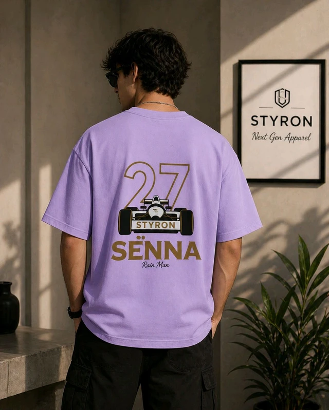 STYRON Senna 27 Oversized T-Shirt – Premium Motorsport Graphic Tee