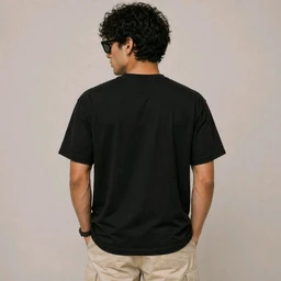 STYRON Built Different Regular Fit T-Shirt – Minimal Logo Cotton Tee (Black) - M, Black