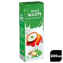 Amul Masti Spiced Buttermilk 200 ml (Tetra Pack)
