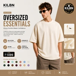 KILBN OVERSIZED PREMIUM T SHIRT - S