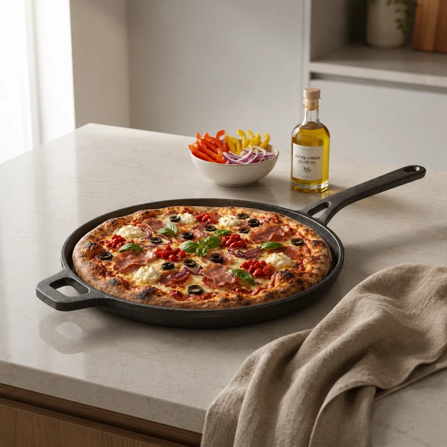 Cast Iron Dosa Tawa — 30cm, Reversible