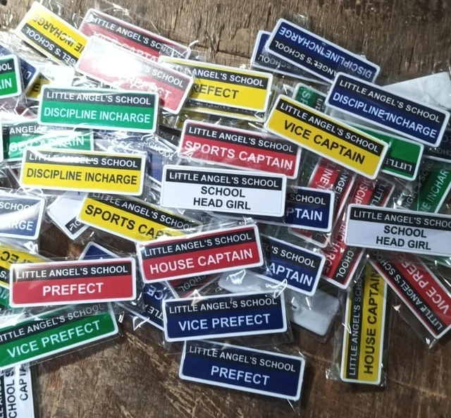 Plastic School Badges