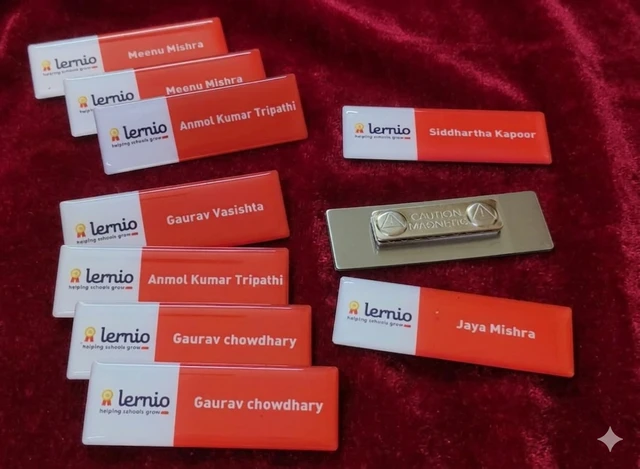 Metal Epoxy Name Badge