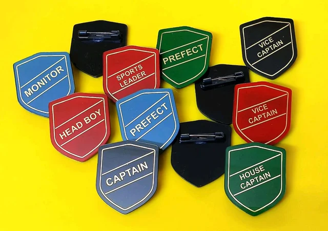 Shield Shape Student Badges