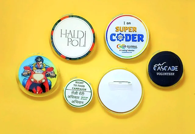Resin Button Badges