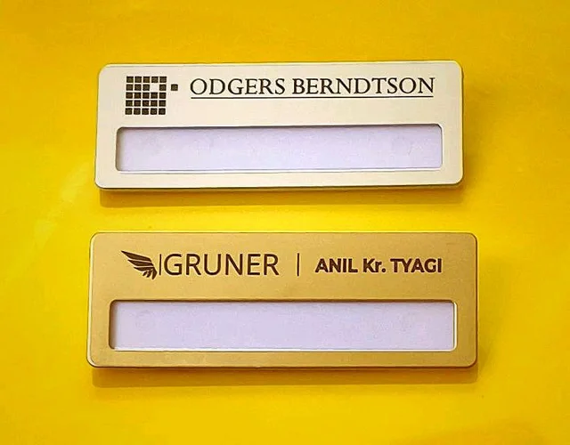 Changeable Name Badges with Safety Pin or Magnet