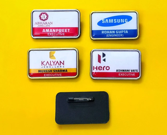 Employee Badge With Name and LOGO