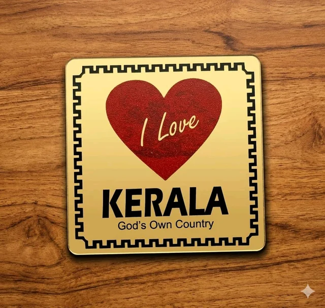 I Love Kerala Souvenir Fridge Magnets