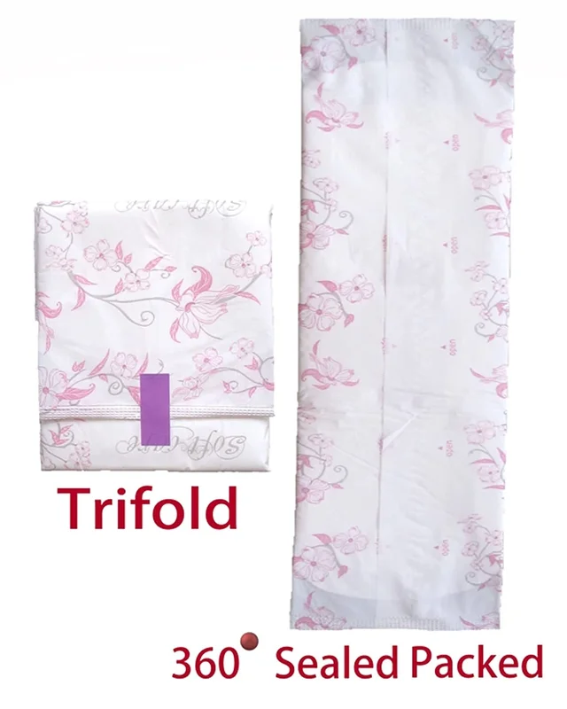 Manvicare Medium Size XL (280mm ) Softcare - Cotton Sanitary Pads for Women - 8 Sanitary Napkins (Copy) - XL