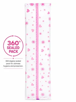 Manvicare Size XXL (317mm) - Biodegradable Cotton Sanitary Pads for Women - 10 Sanitary Napkins - XXL