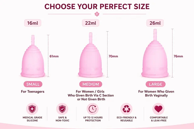 Manvicare Medical Grade Silicone Menstrual Cups - Medium