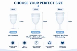 Manvicare Medical Grade Silicone Menstrual Cup - Large