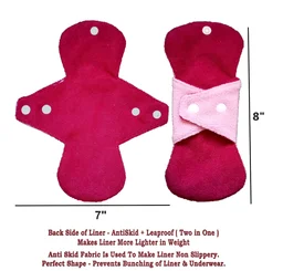 Manvicare Size 200mm - Reusable Washable Pantyliner - 200mm