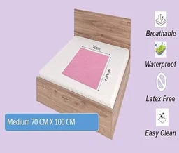 Manvicare Dry Sheet / Mattress Protector for All Age Group - Large (140CM X 100 CM)