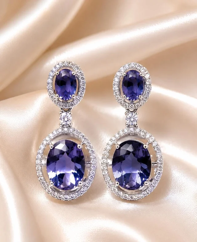 ELEGANT AMERICAN DIAMOND EARINGS