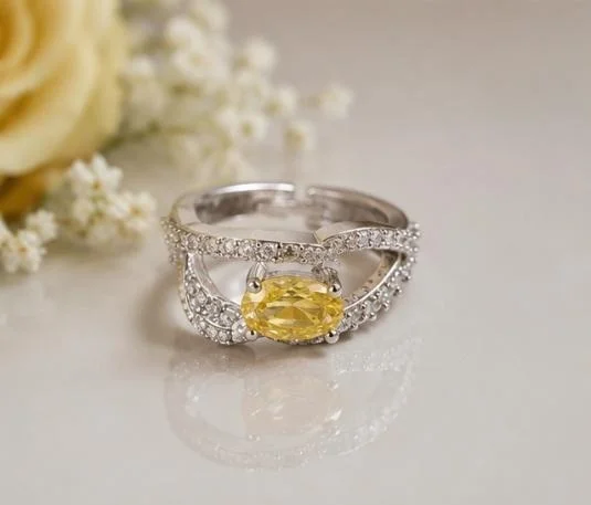 AMERICAN DIAMOND FINGER RING