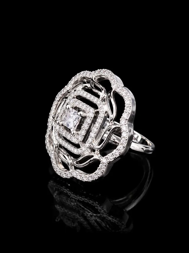 ELEGANT AMERICAN DIAMOND FINGER RING