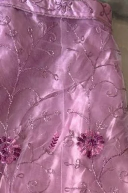 DESIGNER FLORAL LEHENGA - Free Size, Lavender Purple