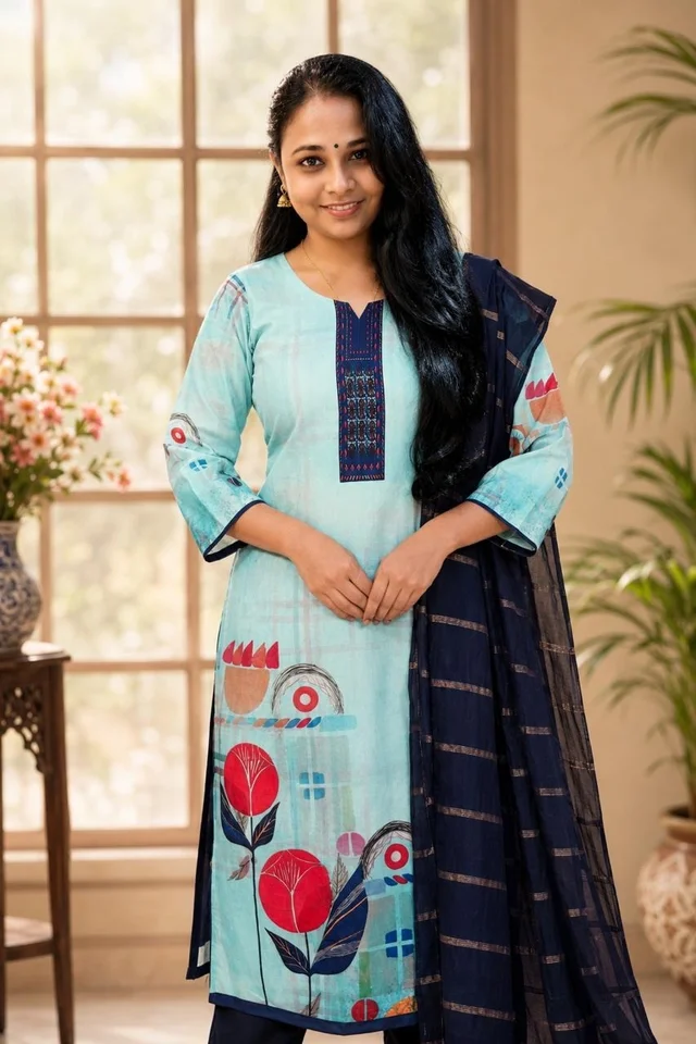 FLORAL PRINTED KURTA SET WITH DUPATTA IN DIFFERENT COLOURS
