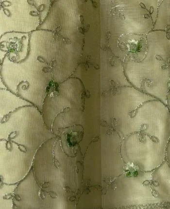 DESIGNER FLORAL LEHENGA - Free Size, Pastel Pistachio Green