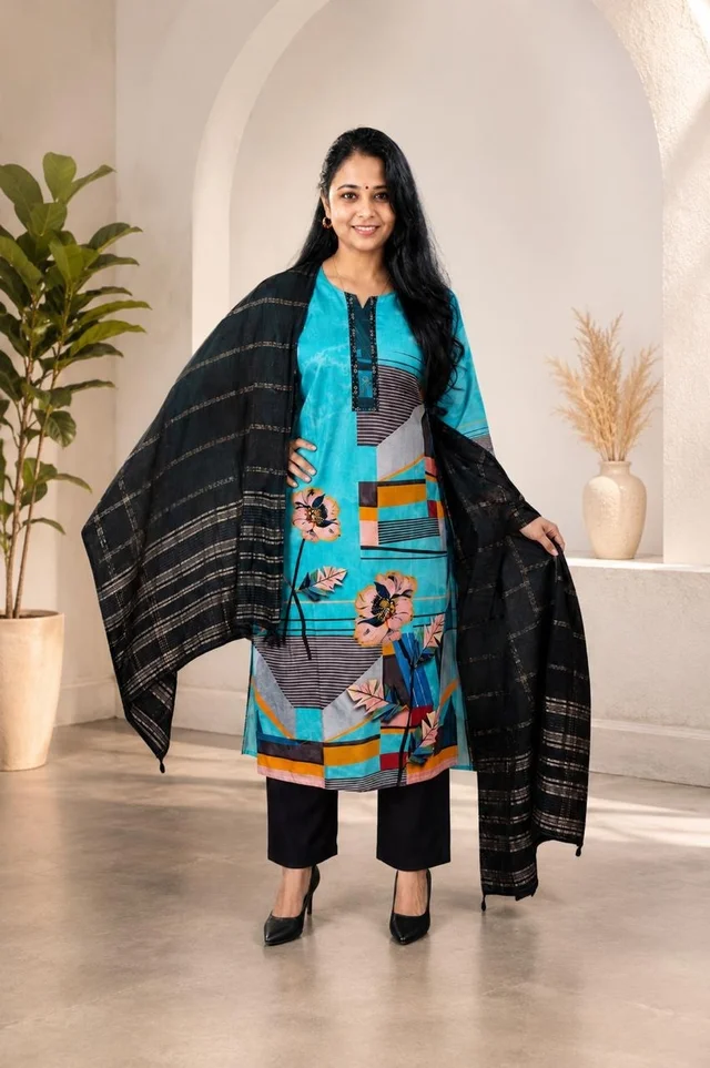 FLORAL PRINTED KURTA SET WITH DUPATTA IN DIFFERENT COLOURS
