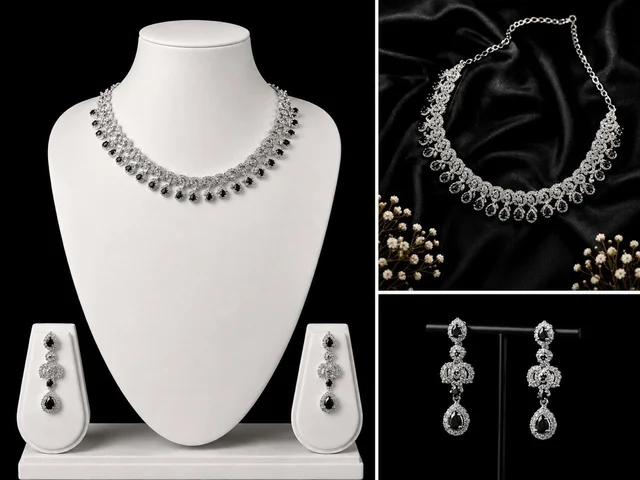 AMERICAN DIAMOND NECKLACE SET