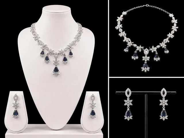AMERICAN DIAMOND NECKLACE SET