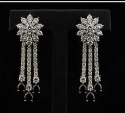 AMERICAN DIAMOND NECKLACE SET - Adjustable, Black