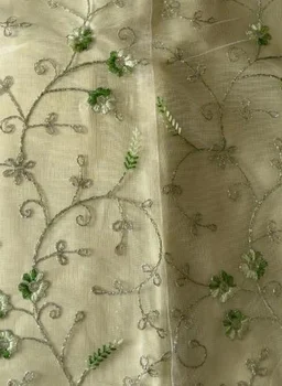 DESIGNER FLORAL LEHENGA - Free Size, Pastel Pistachio Green