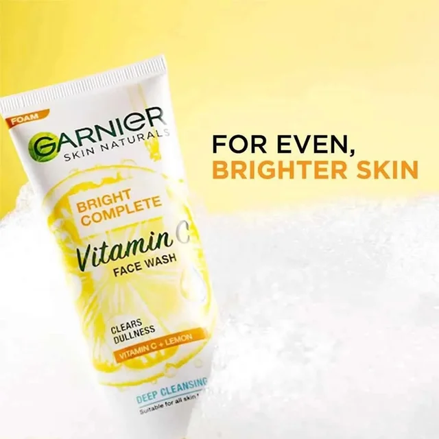 Garnier Bright Complete Vitamin C Face Wash 150g