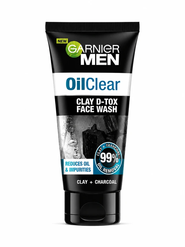 Garnier Men Oil Clear Clay D-Tox Face Wash 150g