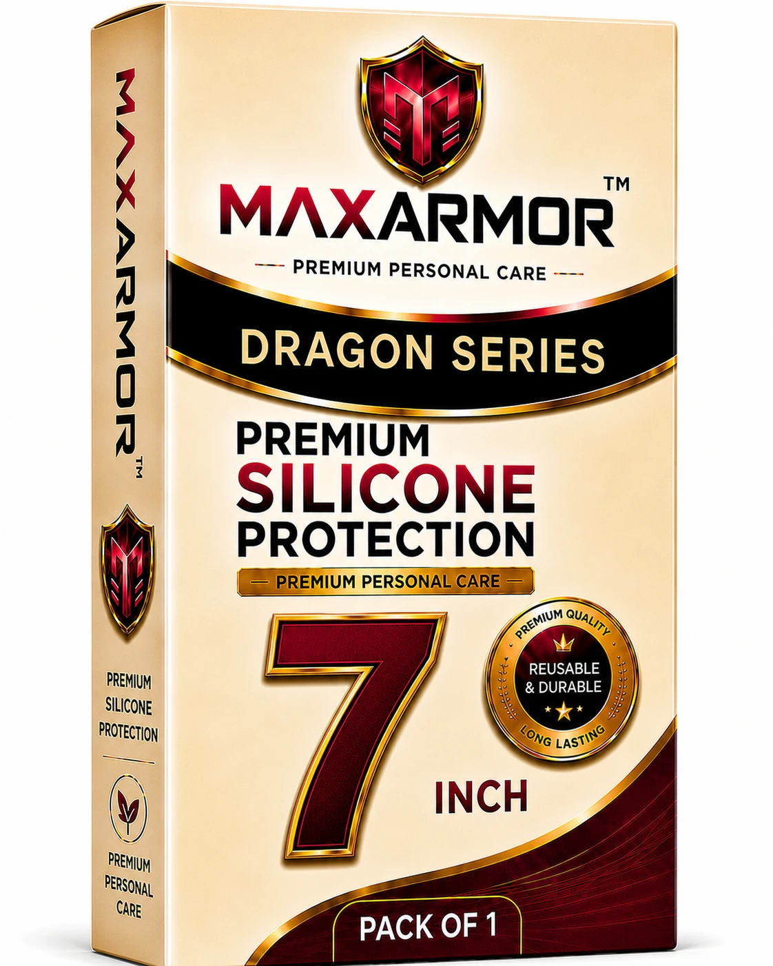 Imbtameez Dragon Series Silicone Condom - 7 Inch Pack of 1 - Image 1